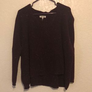 Burgundy Oversized Sweater